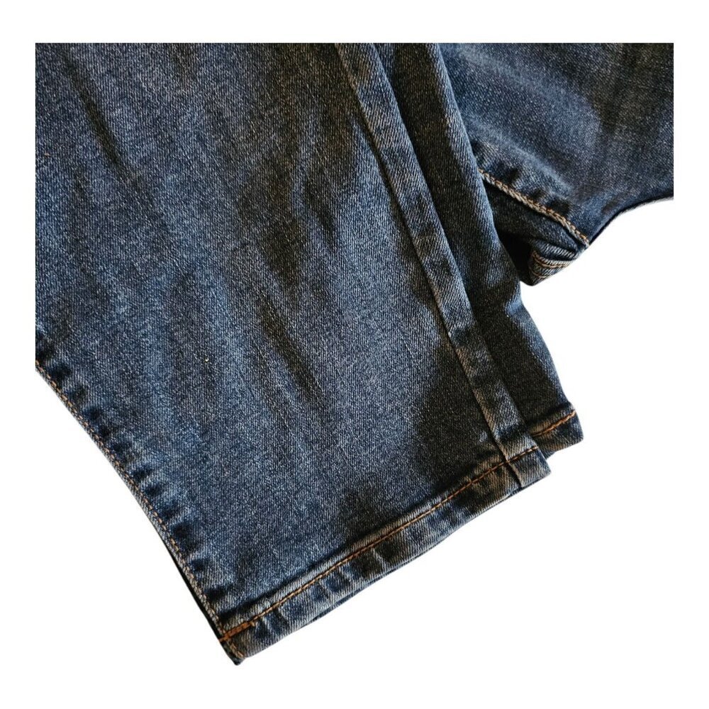 St John Bay Y2K Womens Size 14 Skinny Leg Denim Blue Jeans Embroidered Retro - Picture 3 of 8